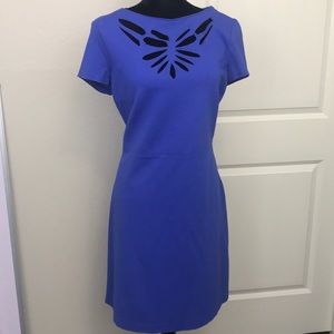 Blue Katherine Barclays dress with cut outs